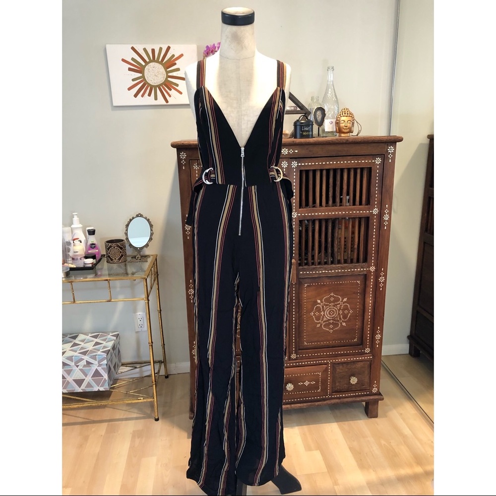 Blue Life Black Stripe Irina Jumpsuit